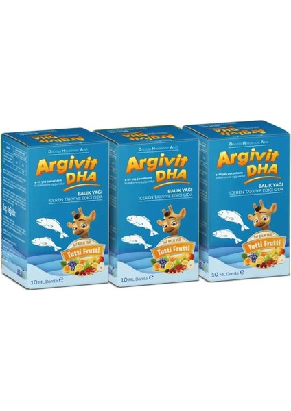 Dha Balık Yağı 3'lü Paket 10 ml