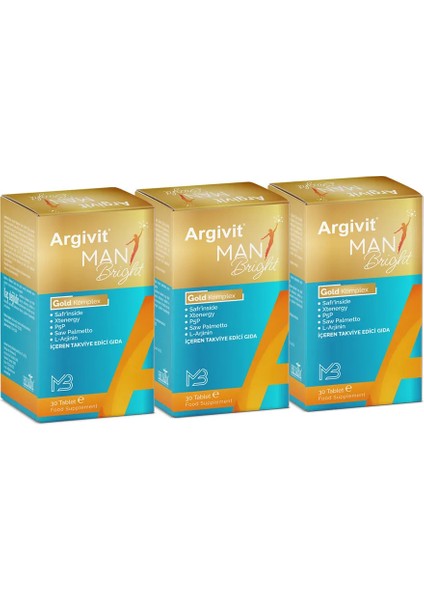 Man Brıght Tablet 30 Tablet 3'lü Paket