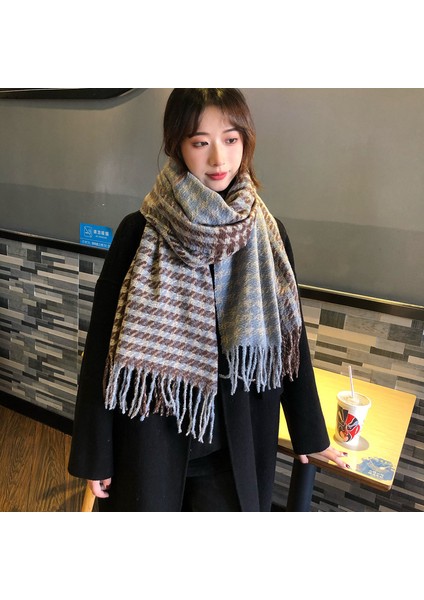 Kadın Sonbahar ve Kış Üst Düzey Kore Tarzı Kadınlar Için Tüm Maç Şal Sıcak Eşarp (Yurt Dışından)