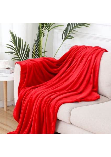 Düz Renk Battaniye Flanel Battaniye Mercan Polar Battaniye Flanel Flanel Hediye Battaniye Klima Battaniye Şal (Yurt Dışından)