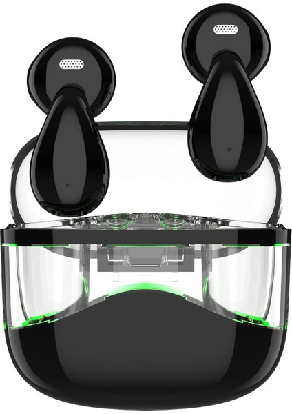 Şeffaf Kablosuz Yarı Kulak Içi Bluetooth Kulaklık YYK-Q29 Hd Çağrı Uzun Pil Ömrü Kablosuz Tws Kulaklık (Yurt Dışından)