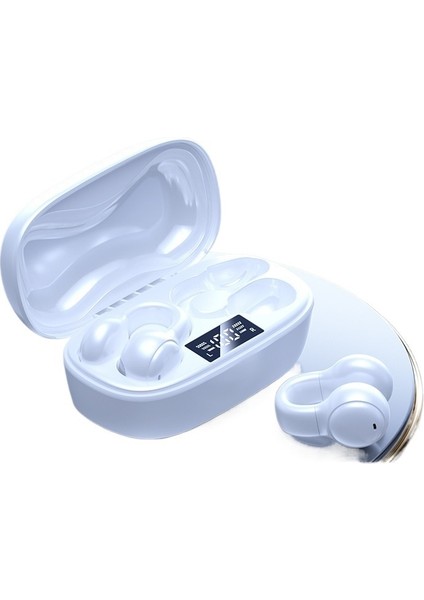 Yeni Kemik Iletimli Bluetooth Kulaklık Kablosuz Klipsli Gürültü Azaltma Süper Uzun Pil Ömrü (Yurt Dışından)