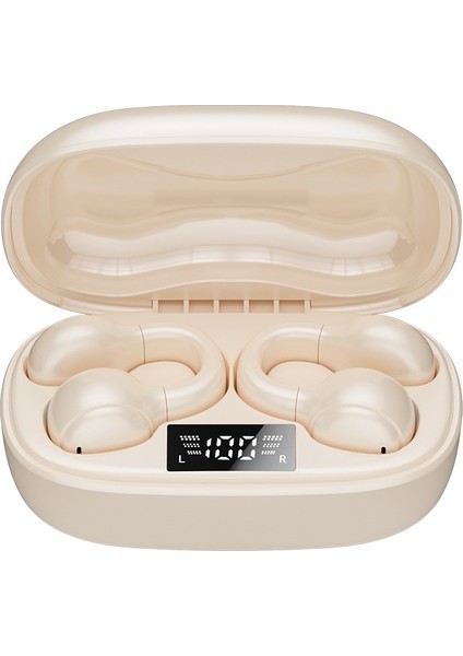 Yeni Kemik Iletimli Bluetooth Kulaklık Kablosuz Klipsli Gürültü Azaltma Süper Uzun Pil Ömrü (Yurt Dışından)