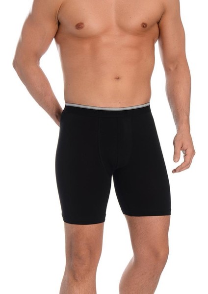 6 Adet Likralı Erkek Uzun Boxer 1004