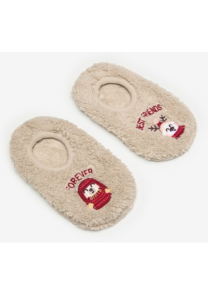 Unisex Best Friend Bej Çetik Çorap fiyatları