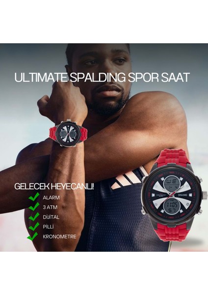 Spaldıng SP-105 Dijital ve Analog Spor Saat modelleri