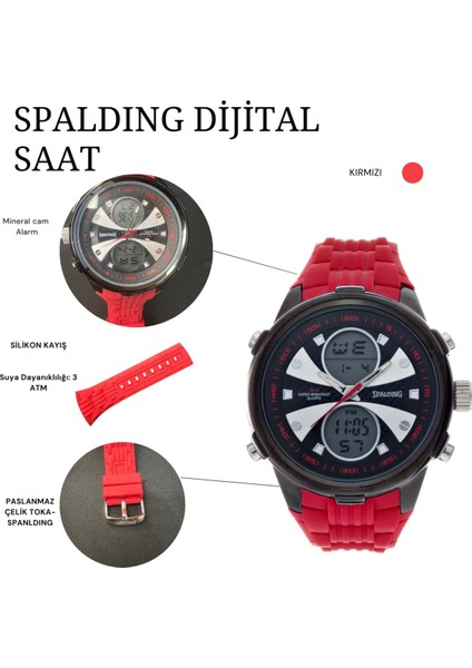 Spaldıng SP-105 Dijital ve Analog Spor Saat fırsatları
