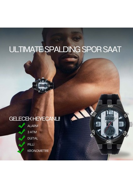 Spaldıng SP-103 Dijital ve Analog Spor Saat modelleri