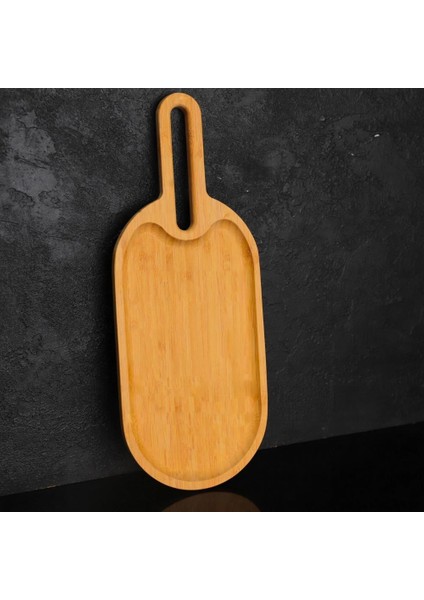 Dayanıklı Oval Bambu Sunumluk Küçük Boy (S)