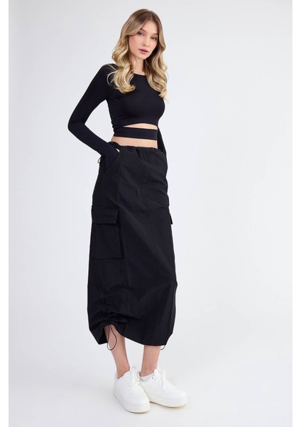 Kargo Cep Paraşüt Kumaş Lastikli Etek fiyatları