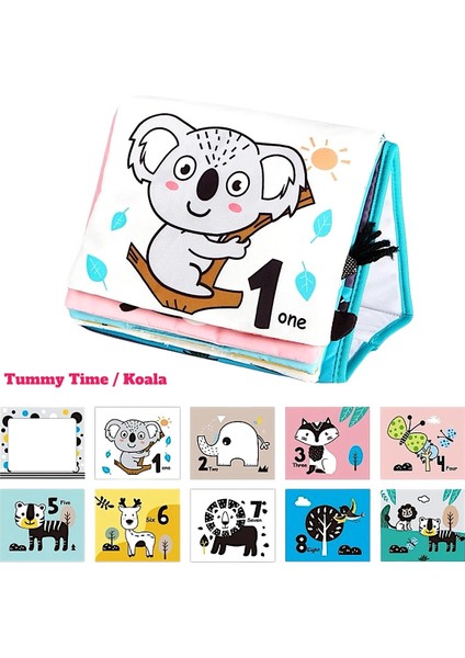 Tummy Time Hışırtılı Yumuşak Bez Aktivite Kitabı - Koala