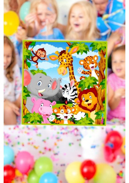 16 Adet Safari Temalı Peçete - Doğum Günü Parti ve Eğlenceli Etkinlikler Için fiyatları