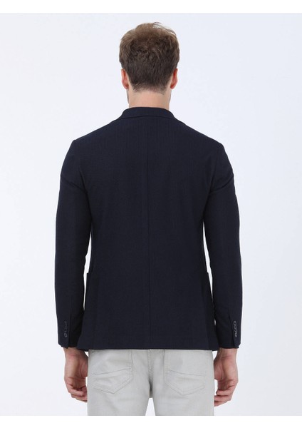 Lacivert Regular Fit Ceket