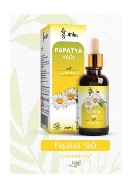 Papatya Yağı 20 Ml. Tamamen Doğal Katkısız