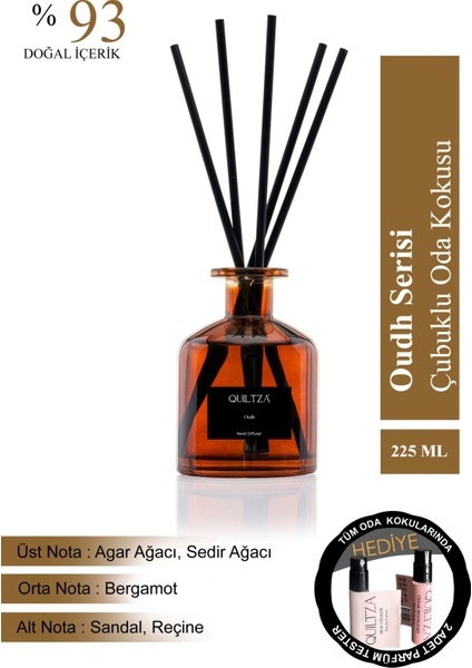 Oudh Bergamot Serisi Çubuklu Oda Kokusu 225 ml