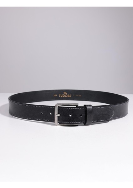 Erkek %100 Hakiki Deri 4 cm Spor Siyah Kemer