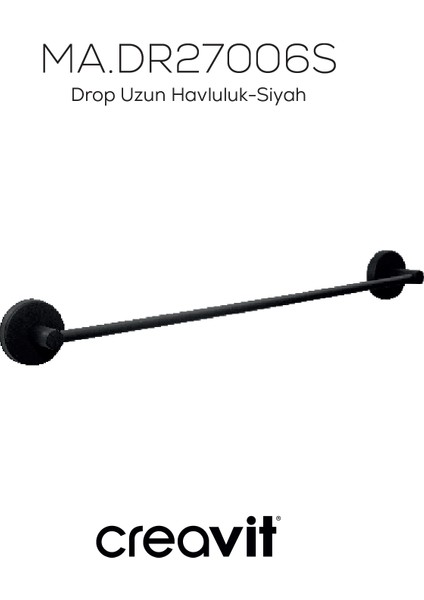 Drop Uzun Havluluk-Siyah