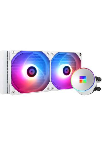 Frozen Magic 240 White Argb 240MM Intel-Amd Uyumlu Beyaz Işlemci Sıvı Soğutucu