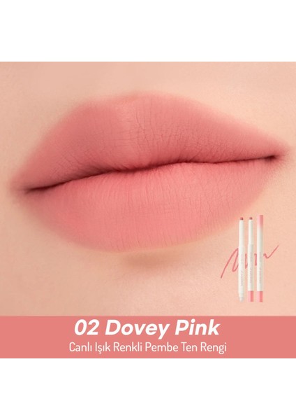 Doğal Dudak Rengi Veren Mat Dudak Kalemi - Lip Mate Pencil - Dovey Pink