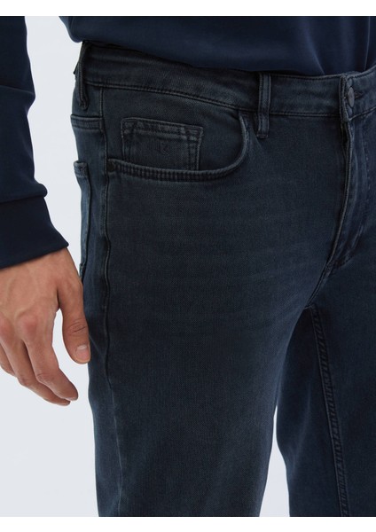 Lacivert Slim Fit Denim Pamuk Karışımlı Pantolon modelleri