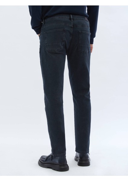 Lacivert Slim Fit Denim Pamuk Karışımlı Pantolon indirimleri