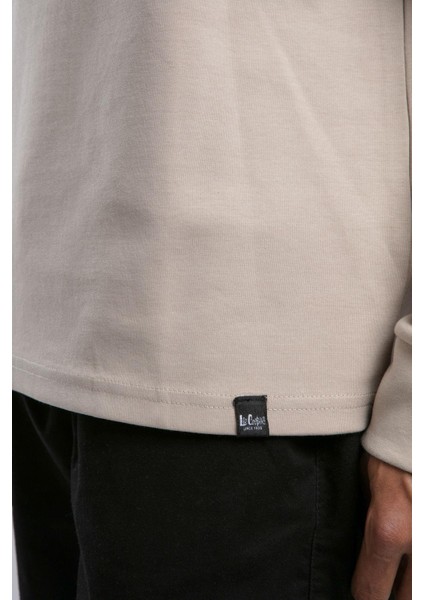 Orion Erkek O Yaka Sweatshirt Bej