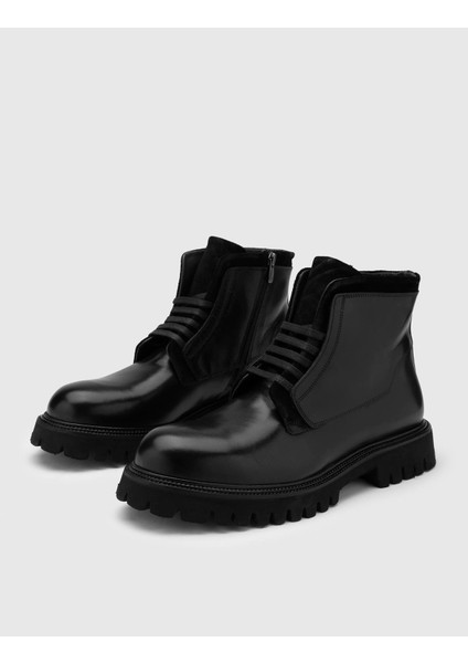 Mayya Deri Erkek Siyah Bot fırsatları