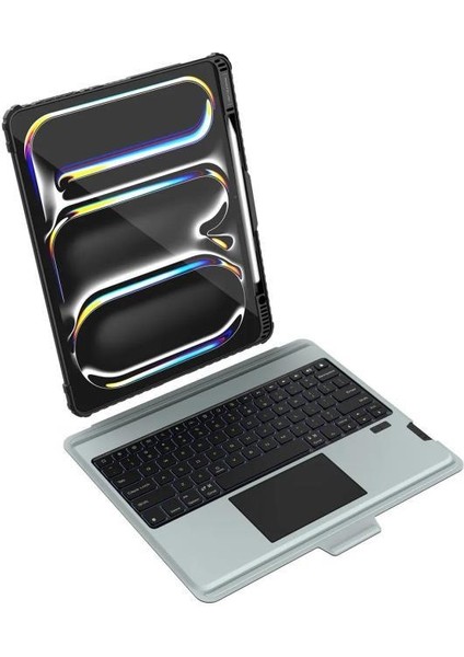 NLK-0312 Bumper Rgb Işıklı Klavyeli iPad Kılıf iPad 10/10.9 2022