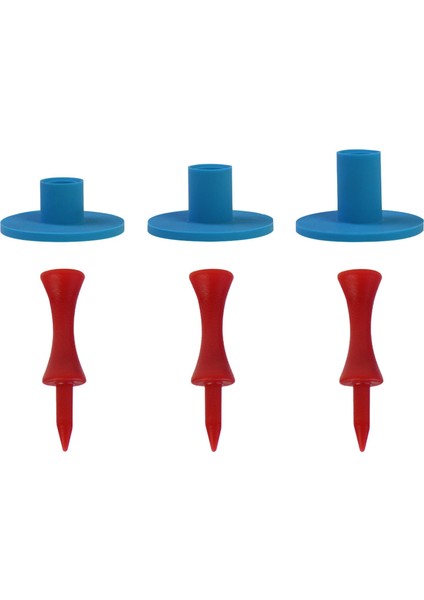 3x Golf Tees Açık ve I Golfçü Sürüş Iğı Ş Paspasları Kırmızı (Yurt Dışından) indirimleri