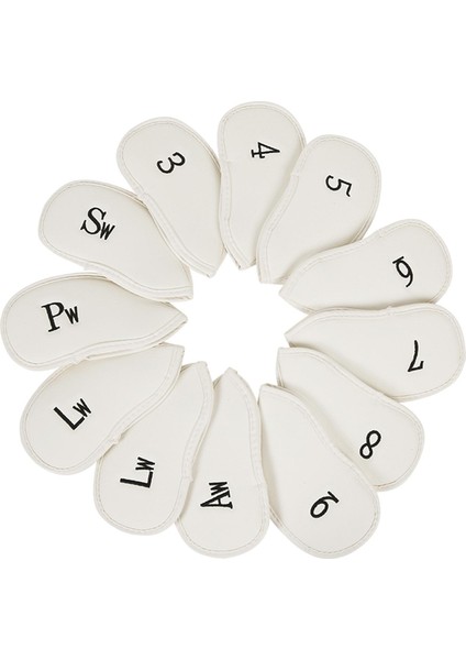 12 Golf Baş Örtüleri Aşınmaya Dayanıklı Kılıf Golf (Yurt Dışından)