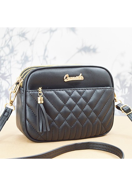 Kadın Dokulu Çapraz Çok Yönlü Küçük Kare Niş Kadın Omuz Çapraz Çanta (Yurt Dışından)