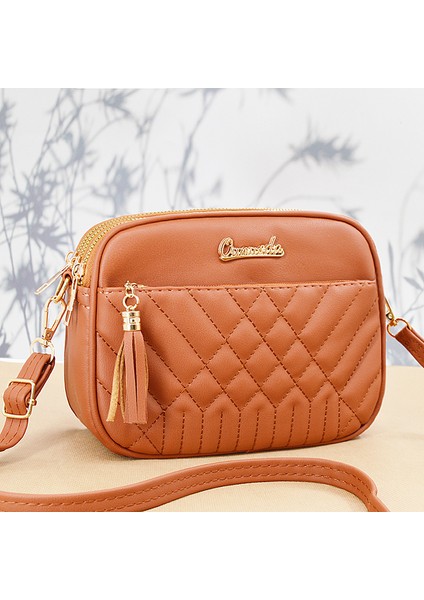Kadın Dokulu Çapraz Çok Yönlü Küçük Kare Niş Kadın Omuz Çapraz Çanta (Yurt Dışından)