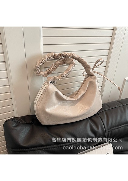 Kadın Retro Küçük Çok Yönlü Pileli Çapraz Süper Popüler Omuz Koltuk Altı Çanta (Yurt Dışından)