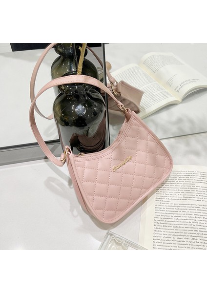 Işlemeli Koltuk Altı Çok Yönlü Omuz Küçük Kokulu Stil Eşkenar Dörtgen Küçük Kadın Dış Ticaret Çanta (Yurt Dışından)