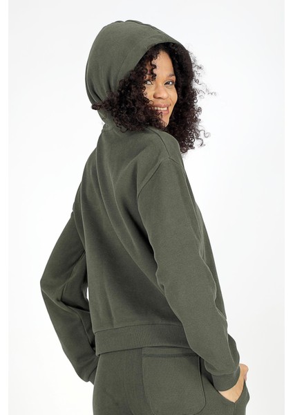 Laney Kadın Kapüşonlu Sweatshirt Haki modelleri