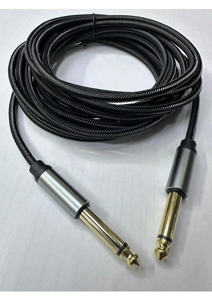 10 Metre 6.3 mm Mono Amfi Kablosu 10 Metre 6.3 mm To 6.3 mm Kablo