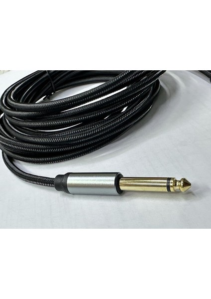 10 Metre 6.3 mm Mono Amfi Kablosu 10 Metre 6.3 mm To 6.3 mm Kablo