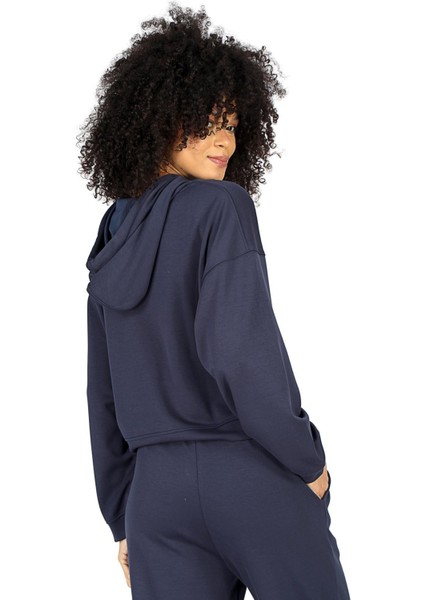 Nile Kadın Kapüşonlu Sweatshirt Lacivert indirimleri