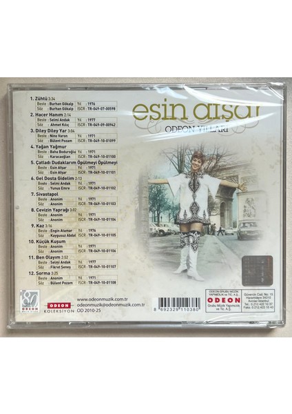 Esin Afşar – Odeon Yılları CD Zühtü, Sivastapol ...