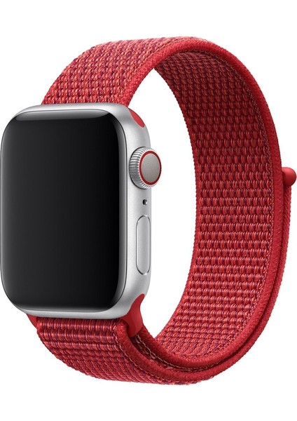Watch6 Uyumlu Spor Loop Kordon Kırmızı 42/44MM