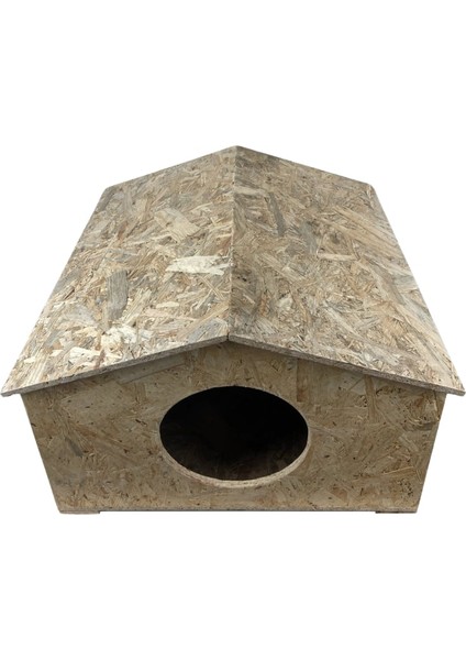 Kedi Evi Dış Ortam Uygun Ahşap Kedi Evi Osb 50x50x35 cm fırsatları
