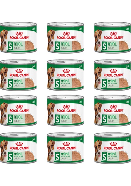 Mini Adult Yetişkin Köpek Konservesi 195 gr 12 Adet
