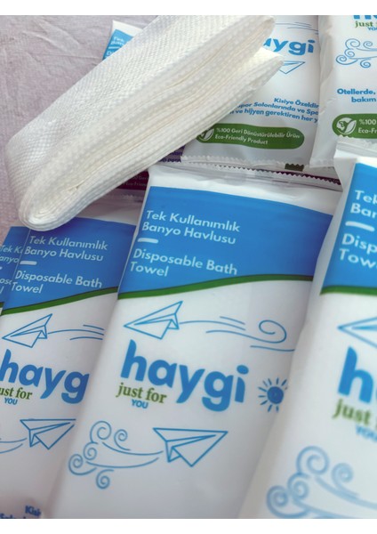 Tek Kullanımlık Banyo Havlusu Tek Kullanımlık Havlu Haygi- 80x120 Cm 1 Adet