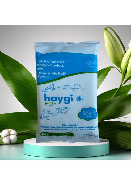 Haygi Kalitesiyle Barber, Kuaför ve Güzellik Salonlarına Özel Tek Kullanımlık Banyo Havlusu - Yüksek Emicilik ve Üst Kalite 10 Adet 80X120