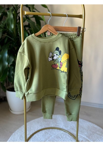 Yeşil Mickey ve Arkadaşları Eşofman Takımı