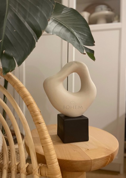 Seramik Büyük Asimetrik Büst Heykel modelleri