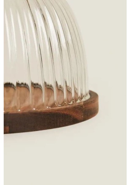 Brezee Cam Kek Fanusu Retro Tasarımlı Yuvarlak Şekil 2 Parça Set fiyatları