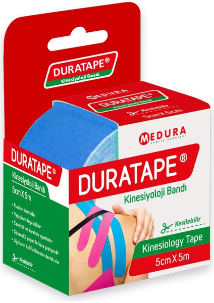 Kinesiyoloji Bandı & Kinezyo Sporcu Agrı Bandı Kırmızı - 5cm x 5mt