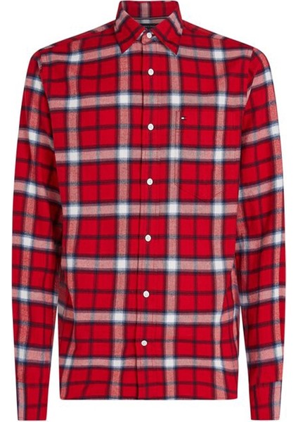 Tommy Hilfiger Brushed Shadow Check Rf Shırt