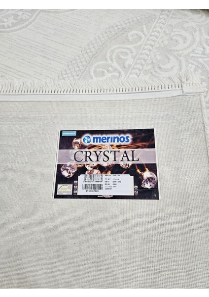 Crystal 32484-060 Beyaz Salon Antre Oturma Yatak Odası Yolluk Halı